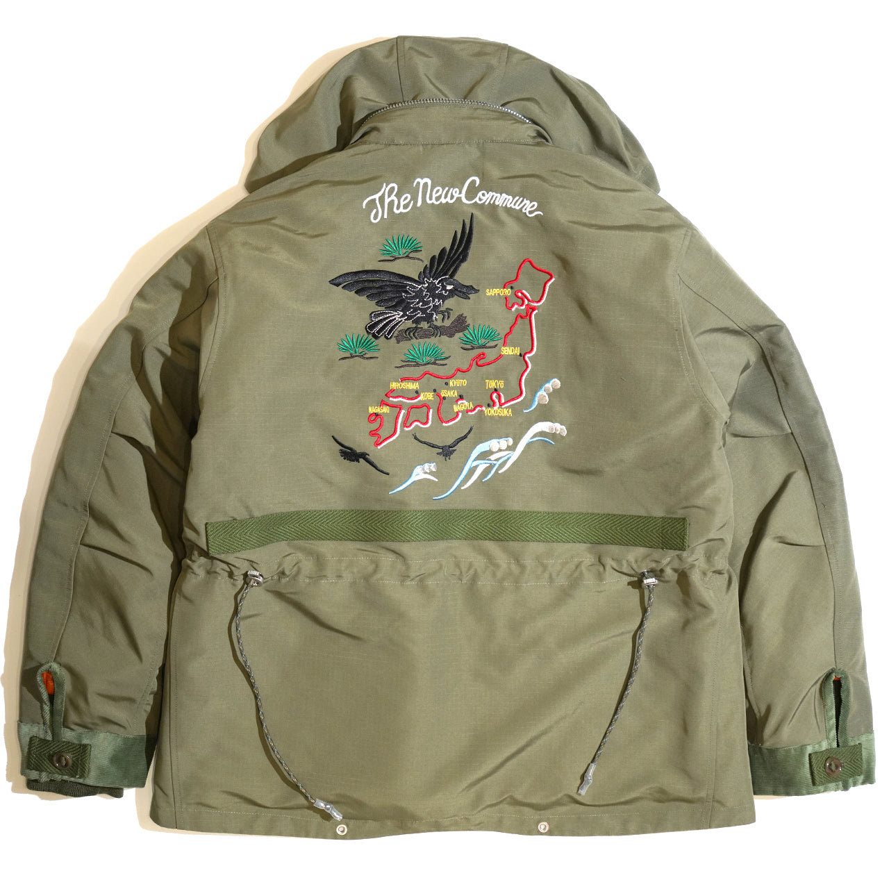 NEWCOMMUNE Souvenir military Jacket / Khaki
