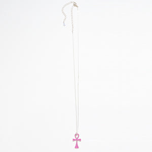 Ankh Necklace / Pink