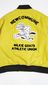 Wool Stadium Jacket / Yellow