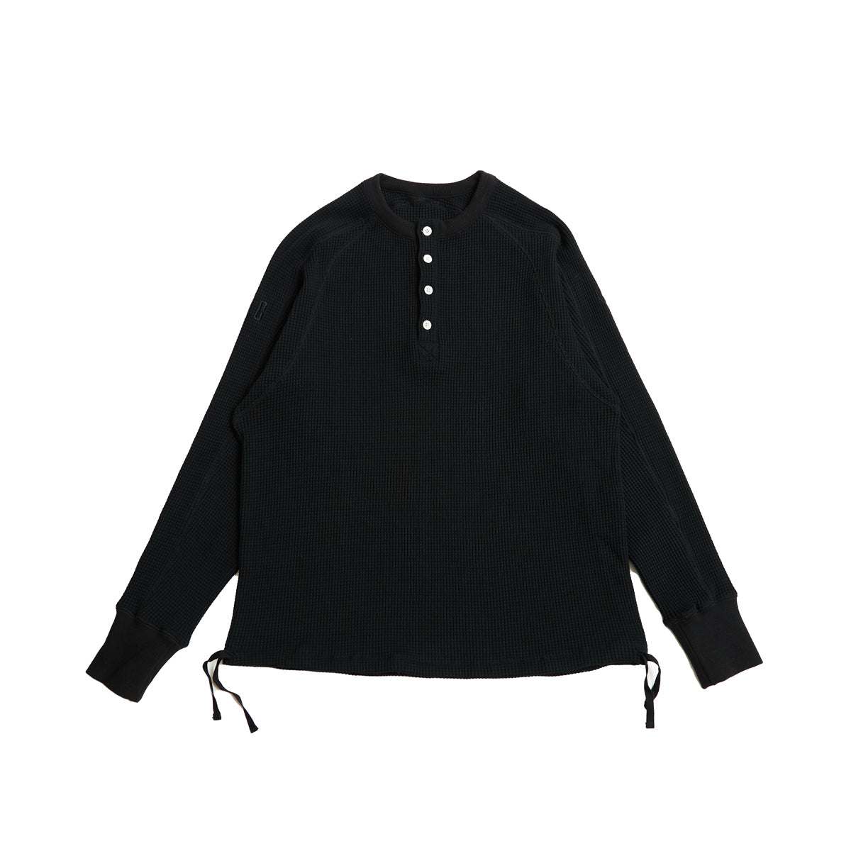 Thermal Henley Shirts / Black